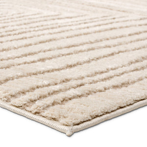 Jaipur Living Jaida Fantana Jid15 Powerloomed Machinemade 70% Polypropylene 30% Polyester Lines Stripes Indoor Rug Ivory, Beige 70% Polypropylene 30% Polyester Rug161010