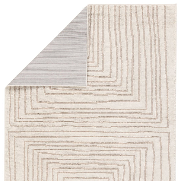 Jaipur Living Jaida Fantana Jid15 Powerloomed Machinemade 70% Polypropylene 30% Polyester Lines Stripes Indoor Rug Ivory, Beige 70% Polypropylene 30% Polyester Rug161010
