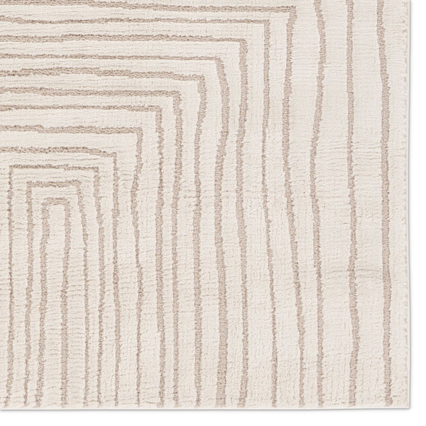Jaipur Living Jaida Fantana Jid15 Powerloomed Machinemade 70% Polypropylene 30% Polyester Lines Stripes Indoor Rug Ivory, Beige 70% Polypropylene 30% Polyester Rug161010