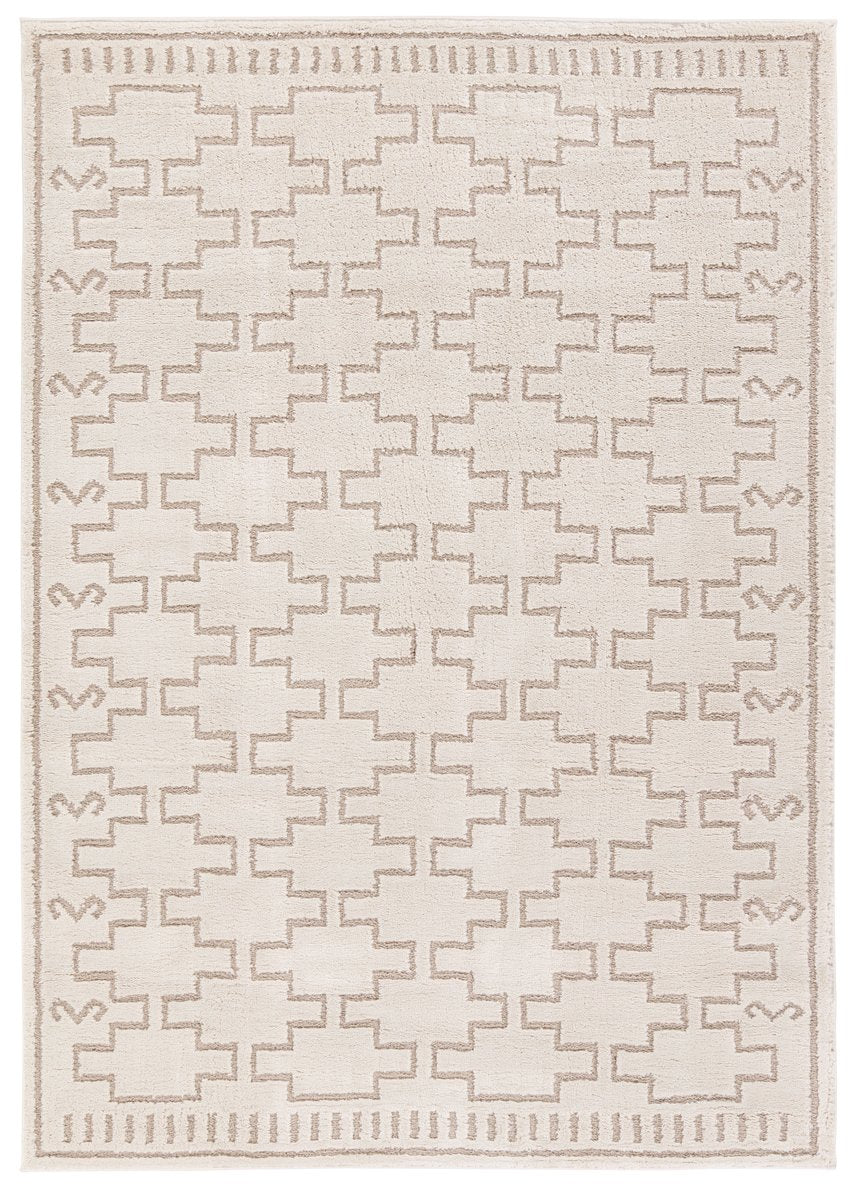 Jaipur Living Jaida Dawson Jid16 Powerloomed Machinemade 70% Polypropylene 30% Polyester Moroccan / Bohemian Trellis Indoor Rug Ivory, Beige 70% Polypropylene 30% Polyester Rug161015