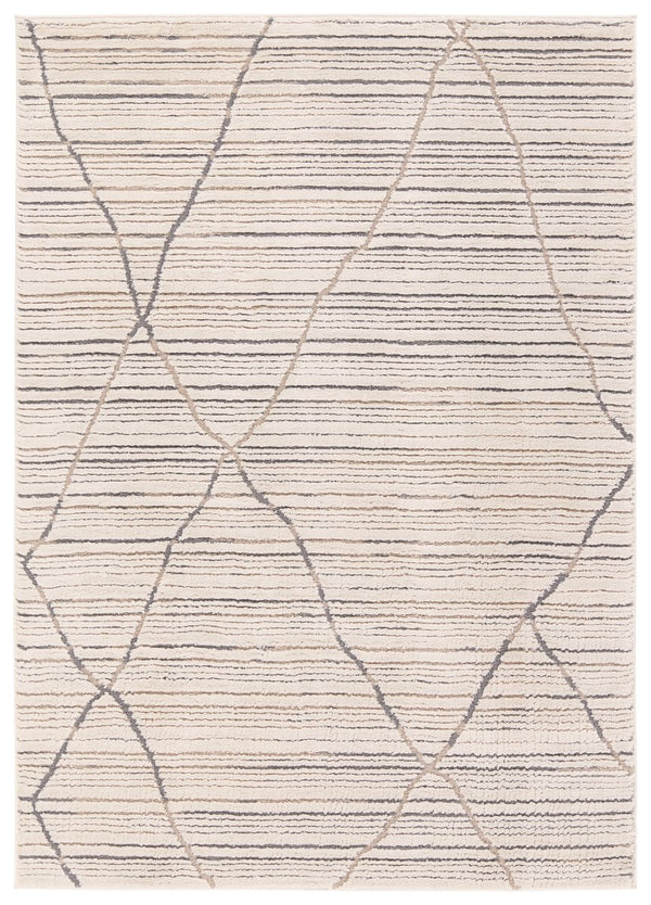 Jaipur Living Jaida Sachi Jid18 Powerloomed Machinemade 70% Polypropylene 30% Polyester Moroccan / Bohemian Trellis Indoor Rug Ivory, Gray 70% Polypropylene 30% Polyester Rug161031