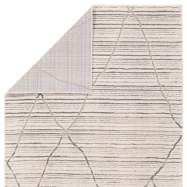 Jaipur Living Jaida Sachi Jid18 Powerloomed Machinemade 70% Polypropylene 30% Polyester Moroccan / Bohemian Trellis Indoor Rug Ivory, Gray 70% Polypropylene 30% Polyester Rug161031