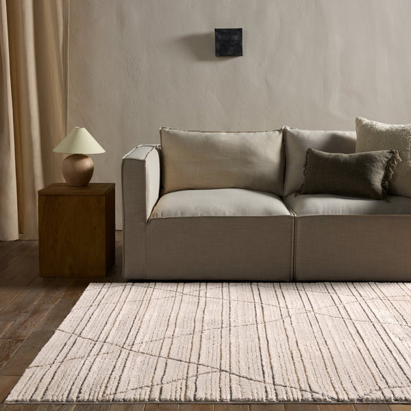 Jaipur Living Jaida Sachi Jid18 Powerloomed Machinemade 70% Polypropylene 30% Polyester Moroccan / Bohemian Trellis Indoor Rug Ivory, Gray 70% Polypropylene 30% Polyester Rug161031