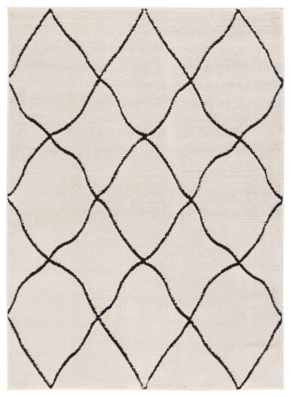 Jaipur Living Jaida Treble Jid19 Powerloomed Machinemade 70% Polypropylene 30% Polyester Moroccan / Bohemian Trellis Indoor Rug Ivory, Black 70% Polypropylene 30% Polyester Rug161034