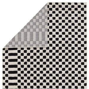 Jaipur Living Jaida Casa Jid23 Powerloomed Machinemade 70% Polypropylene 30% Polyester Geometric Geometric Indoor Rug Ivory, Black 70% Polypropylene 30% Polyester Rug161058