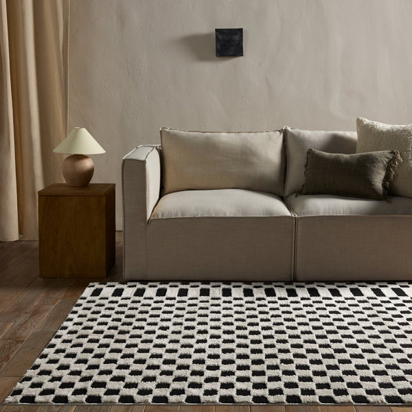 Jaipur Living Jaida Casa Jid23 Powerloomed Machinemade 70% Polypropylene 30% Polyester Geometric Geometric Indoor Rug Ivory, Black 70% Polypropylene 30% Polyester Rug161058
