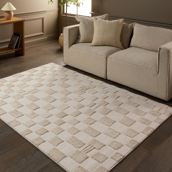 Jaipur Living Jaida Kohar Jid25 Powerloomed Machinemade 70% Polypropylene 30% Polyester Geometric Geometric Indoor Rug Ivory, Tan 70% Polypropylene 30% Polyester Rug161070
