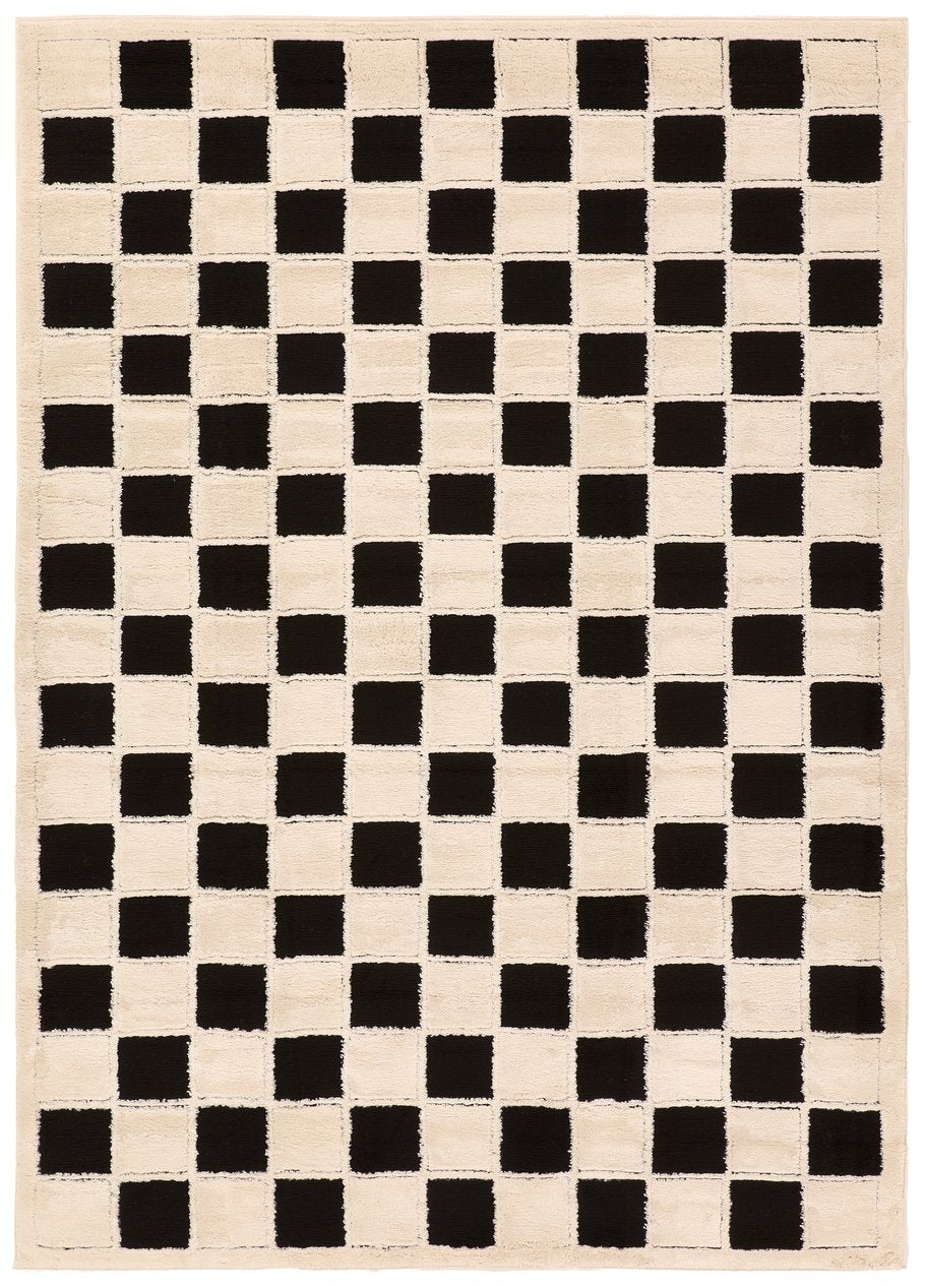 Jaipur Living Jaida Nicia Jid27 Powerloomed Machinemade 70% Polypropylene 30% Polyester Geometric Geometric Indoor Rug Ivory, Black 70% Polypropylene 30% Polyester Rug161941