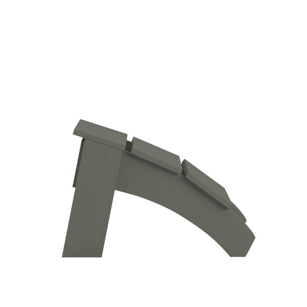 English Elm Sawyer Modern All-Weather Poly Resin Adirondack Ottoman Footrest for Indoor and Outdoor Comfort Gray JJ-C14309-GY-GG