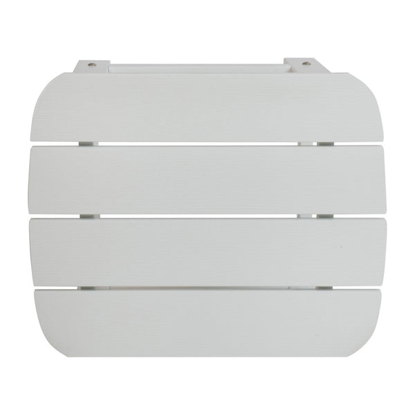 English Elm 2 Pack Charlestown All-Weather Poly Resin Adirondack Chairs with Side Table for Ultimate Comfort White JJ-C14501-2-T14001-WH-GG