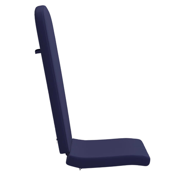 English Elm Charlestown Set of 2 All-Weather High Back Cushions for Adirondack Chairs - Stylish Comfort Upgrade Blue JJ-CSN14501-BL-2-GG