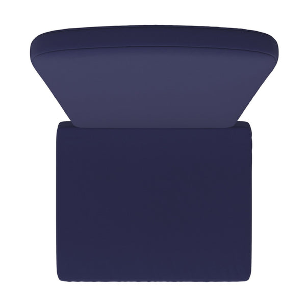 English Elm Charlestown Set of 2 All-Weather High Back Cushions for Adirondack Chairs - Stylish Comfort Upgrade Blue JJ-CSN14501-BL-2-GG