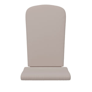 English Elm Charlestown Set of 2 All-Weather High Back Cushions for Adirondack Chairs - Stylish Comfort Upgrade Cream JJ-CSN14501-CREAM-2-GG