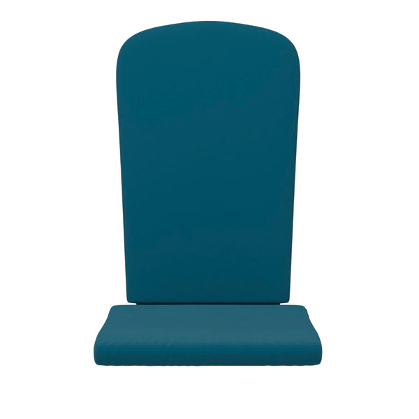 English Elm Charlestown Set of 2 All-Weather High Back Cushions for Adirondack Chairs - Stylish Comfort Upgrade Teal JJ-CSN14501-TL-2-GG
