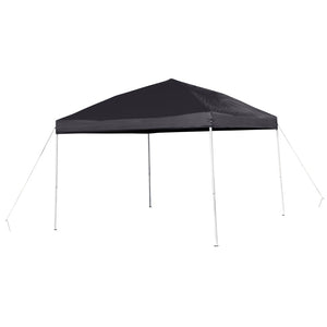 English Elm Harris Outdoor Pop-Up Canopy Tent – Quick Setup, Weather-Resistant, Portable with Carry Bag for Events Black 10' x 10' JJ-GZ1010-BK-GG