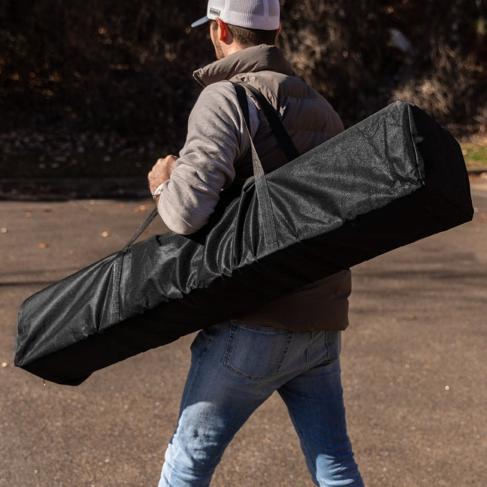 English Elm Harris Outdoor Pop-Up Canopy Tent - Weather-Resistant, Portable Shelter for Events and Gatherings Blue 8' x 8' JJ-GZ88-BL-GG