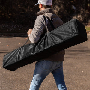 English Elm Harris Outdoor Pop-Up Canopy Tent - Weather-Resistant, Portable Shelter for Events and Gatherings Blue 8' x 8' JJ-GZ88-BL-GG