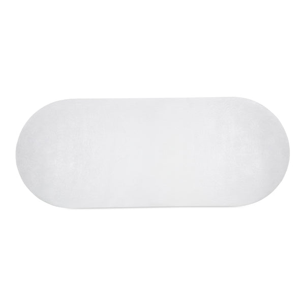 Moe's Home Eris Outdoor Dining Table - Unique Fiberglass Reinforced Concrete Design For Indoor And Outdoor Use White Fiberglass Reinforced Concrete,Steel Connecting Table Top And Base Jk-1011-18-0