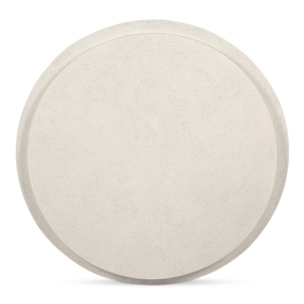 Moe's Home Cosmo Outdoor Coffee Table – Modern Concrete Design With Unique Stone Texture For Any Space White Concrete,Stone Jk-1015-18