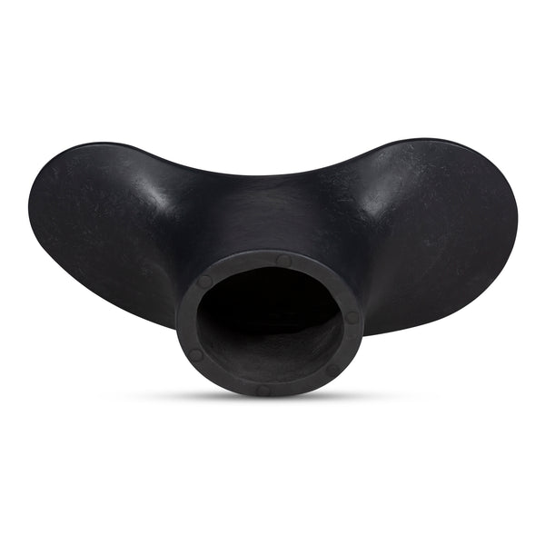 Moe's Home Yumi Stylish Outdoor Coffee Table With Unique Freeform Top And Durable Fiberglass Reinforced Concrete Black Fiberglass Reinforced Concrete Jk-1017-02