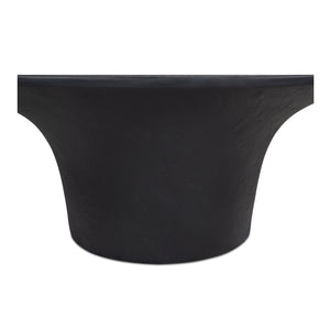 Moe's Home Yumi Stylish Outdoor Coffee Table With Unique Freeform Top And Durable Fiberglass Reinforced Concrete Black Fiberglass Reinforced Concrete Jk-1017-02