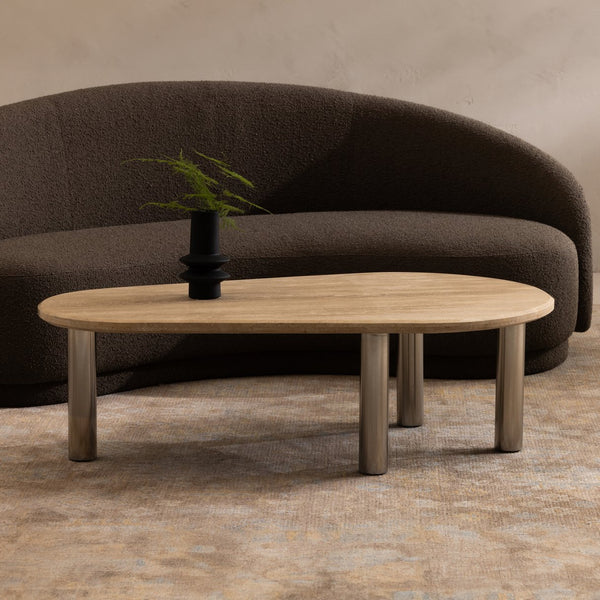 Moe's Home Excelsior Sofa: Luxurious Boucle Upholstered Elegance For Ultimate Comfort & Stylish Living Spaces Brown Upholstery, 	95% Polyester,5% Acrylic,Fsc Certified Pine And Plywood Frame Jm-1009-39