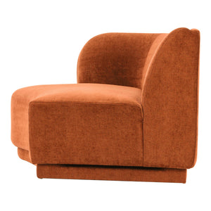 Moe's Home Yoon Modular Sectional Sofa - Versatile Comfort With Soft Upholstery For Stylish Living Spaces Red Upholstery, 100% Polyester,Fsc Wood 100% On Frame And Legs Jm-1017-06