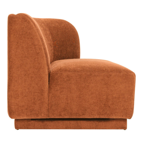 Moe's Home Yoon Modular Sectional Sofa - Versatile Comfort With Soft Upholstery For Stylish Living Spaces Red Upholstery, 100% Polyester,Fsc Wood 100% On Frame And Legs Jm-1018-06