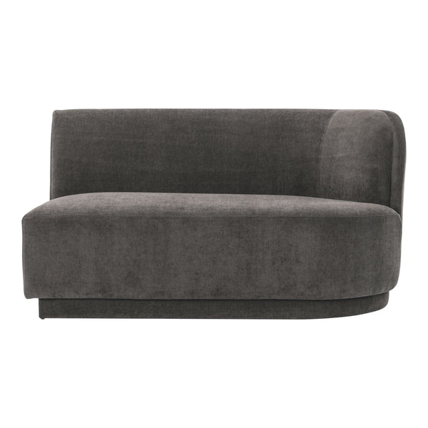 Moe's Home Yoon Modular Sectional Sofa - Versatile Comfort With Soft Upholstery For Stylish Living Spaces Grey Upholstery, 100% Polyester,Fsc Wood 100% On Frame And Legs Jm-1018-25