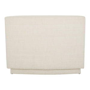 Moe's Home Yoon Modular Sectional Sofa - Versatile Comfort With Soft Upholstery For Stylish Living Spaces White Upholstery, 80% Polyester. 20% Acrylic,Fsc Wood 100% On Frame And Legs Jm-1020-05