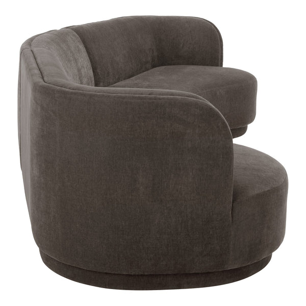 Moe's Home Yoon Modular Sectional Sofa - Unique Design For Comfort & Style In Versatile Living Spaces Grey Upholstery, 100% Polyester,Fsc Wood 100% On Frame And Legs Jm-1021-25