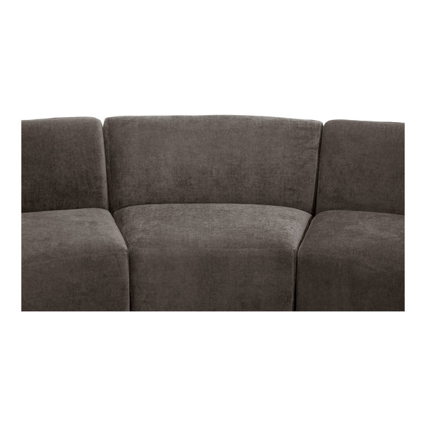 Moe's Home Yoon Modular Sectional Sofa - Unique Design For Comfort & Style In Versatile Living Spaces Grey Upholstery, 100% Polyester,Fsc Wood 100% On Frame And Legs Jm-1021-25