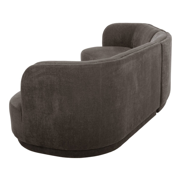 Moe's Home Yoon Modular Sectional Sofa - Unique Design For Comfort & Style In Versatile Living Spaces Grey Upholstery, 100% Polyester,Fsc Wood 100% On Frame And Legs Jm-1021-25