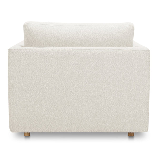 Moe's Home Bryn Chaise: Eco-friendly Luxury With Sustainable Materials And Timeless Style For Your Space Beige Upholstery, 70% Recycled Polyester,30% Virgin Polyester,Pine And Plywood Frame Jm-1026-05