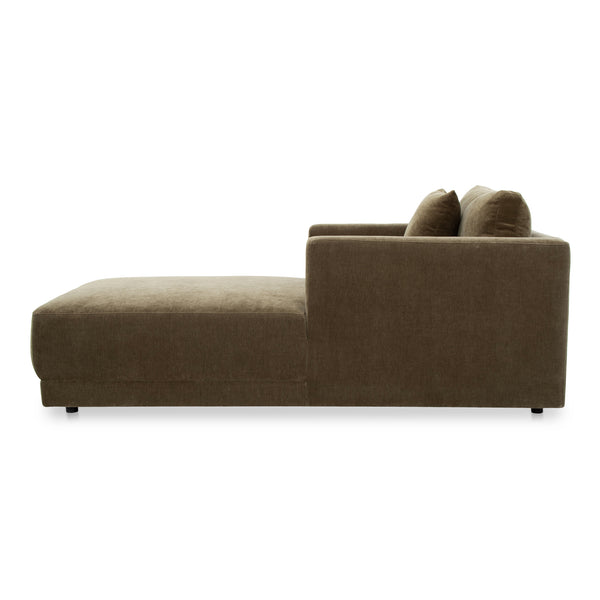 Moe's Home Bryn Chaise: Eco-friendly Luxury With Sustainable Materials And Timeless Style For Your Space Green Upholstery, 50% Recycled Polyester,50% Virgin Polyester,Pine And Plywood Frame Jm-1026-27