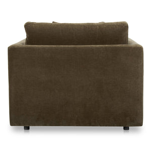 Moe's Home Bryn Chaise: Eco-friendly Luxury With Sustainable Materials And Timeless Style For Your Space Green Upholstery, 50% Recycled Polyester,50% Virgin Polyester,Pine And Plywood Frame Jm-1026-27