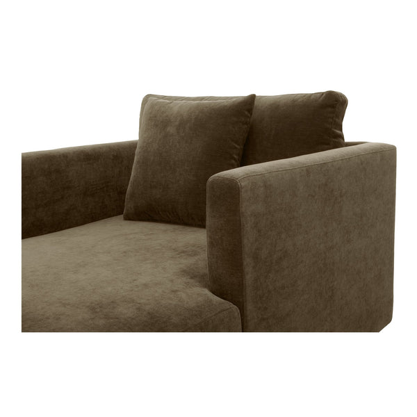 Moe's Home Bryn Chaise: Eco-friendly Luxury With Sustainable Materials And Timeless Style For Your Space Green Upholstery, 50% Recycled Polyester,50% Virgin Polyester,Pine And Plywood Frame Jm-1026-27