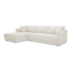Moe's Home Bryn Sectional - Sustainable Design Meets Timeless Elegance With Eco-friendly Comfort And Style Beige Upholstery, 70% Recycled Polyester,30% Virgin Polyester,Pine And Plywood Frame Jm-1027-05-l-0