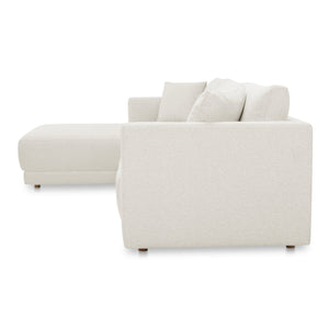 Moe's Home Bryn Sectional - Sustainable Design Meets Timeless Elegance With Eco-friendly Comfort And Style Beige Upholstery, 70% Recycled Polyester,30% Virgin Polyester,Pine And Plywood Frame Jm-1027-05-l-0