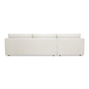 Moe's Home Bryn Sectional - Sustainable Design Meets Timeless Elegance With Eco-friendly Comfort And Style Beige Upholstery, 70% Recycled Polyester,30% Virgin Polyester,Pine And Plywood Frame Jm-1027-05-l-0