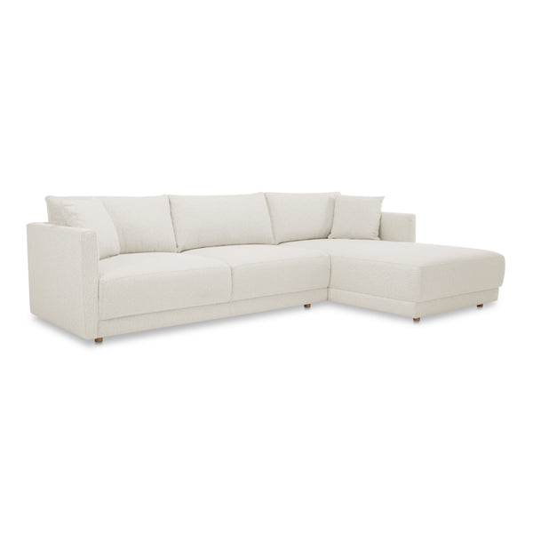 Moe's Home Bryn Sectional - Sustainable Design Meets Timeless Elegance With Eco-friendly Comfort And Style Beige Upholstery, 70% Recycled Polyester,30% Virgin Polyester,Pine And Plywood Frame Jm-1027-05-r-0