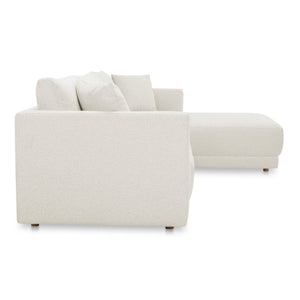 Moe's Home Bryn Sectional - Sustainable Design Meets Timeless Elegance With Eco-friendly Comfort And Style Beige Upholstery, 70% Recycled Polyester,30% Virgin Polyester,Pine And Plywood Frame Jm-1027-05-r-0