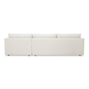 Moe's Home Bryn Sectional - Sustainable Design Meets Timeless Elegance With Eco-friendly Comfort And Style Beige Upholstery, 70% Recycled Polyester,30% Virgin Polyester,Pine And Plywood Frame Jm-1027-05-r-0