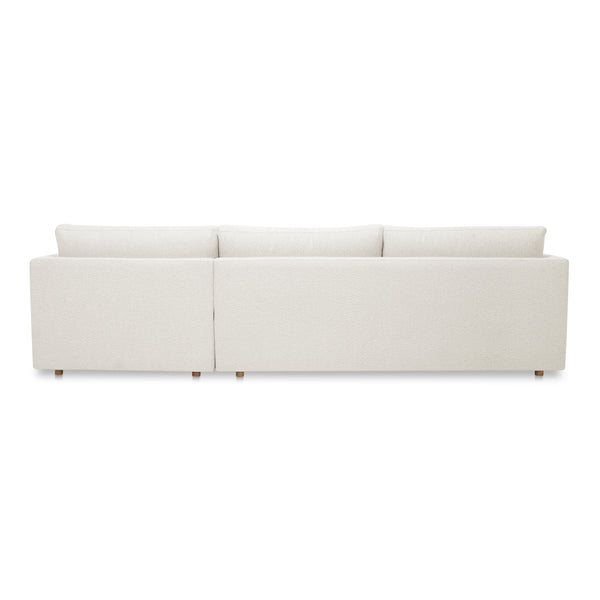 Moe's Home Bryn Sectional - Sustainable Design Meets Timeless Elegance With Eco-friendly Comfort And Style Beige Upholstery, 70% Recycled Polyester,30% Virgin Polyester,Pine And Plywood Frame Jm-1027-05-r-0