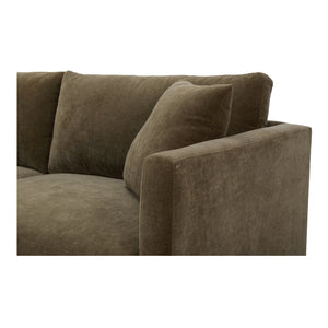 Moe's Home Bryn Sectional - Sustainable Design Meets Timeless Elegance With Eco-friendly Comfort And Style Green Upholstery, 50% Recycled Polyester,50% Virgin Polyester,Pine And Plywood Frame Jm-1027-27-l-0