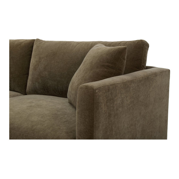 Moe's Home Bryn Sectional - Sustainable Design Meets Timeless Elegance With Eco-friendly Comfort And Style Green Upholstery, 50% Recycled Polyester,50% Virgin Polyester,Pine And Plywood Frame Jm-1027-27-l-0