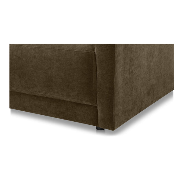 Moe's Home Bryn Sectional - Sustainable Design Meets Timeless Elegance With Eco-friendly Comfort And Style Green Upholstery, 50% Recycled Polyester,50% Virgin Polyester,Pine And Plywood Frame Jm-1027-27-l-0