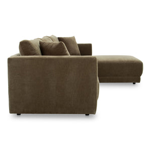 Moe's Home Bryn Sectional - Sustainable Design Meets Timeless Elegance With Eco-friendly Comfort And Style Green Upholstery, 50% Recycled Polyester,50% Virgin Polyester,Pine And Plywood Frame Jm-1027-27-r-0