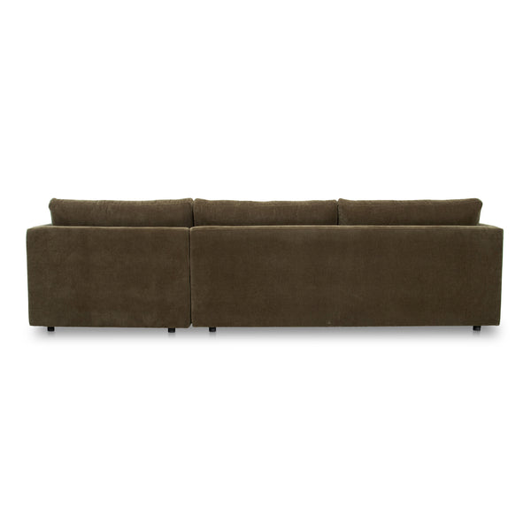 Moe's Home Bryn Sectional - Sustainable Design Meets Timeless Elegance With Eco-friendly Comfort And Style Green Upholstery, 50% Recycled Polyester,50% Virgin Polyester,Pine And Plywood Frame Jm-1027-27-r-0