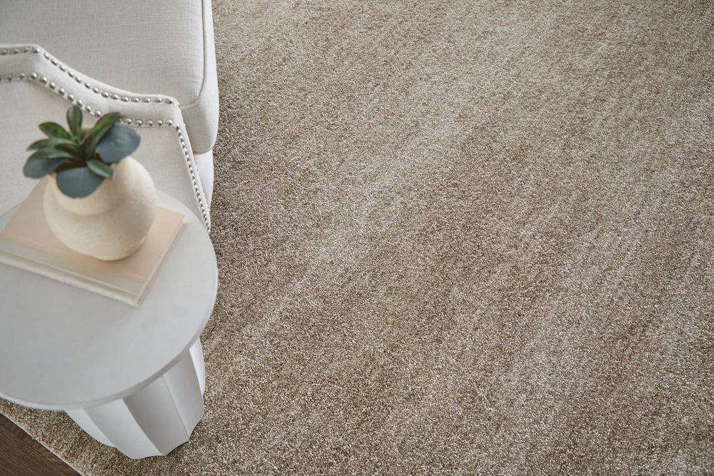 Feizy Rugs Jameson Distressed Polypropylene Area Rug Vintage Tan Ivory Neutral Living Room JMS39R8FBGE000E70